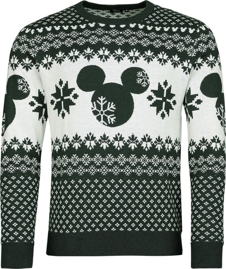 Pull de Noël Disney de Mickey & Minnie Mouse - S à XXL - pour Homme - multicolore - Mickey & Minnie Mouse