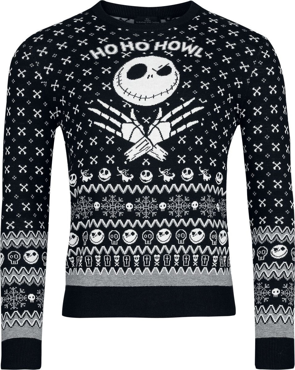 Pull de Noël Disney de L'Étrange Noël De Monsieur Jack - Ho Ho Howl - S à XXL - pour Homme - multicolore - L'Étrange Noël De Monsieur Jack