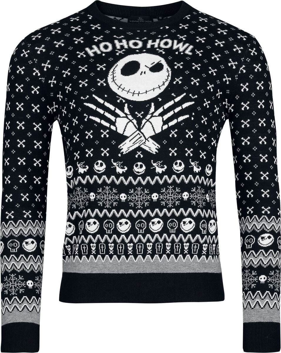 Pull de Noël Disney de L'Étrange Noël De Monsieur Jack - Ho Ho Howl - S à XXL - pour Homme - multicolore - L'Étrange Noël De Monsieur Jack