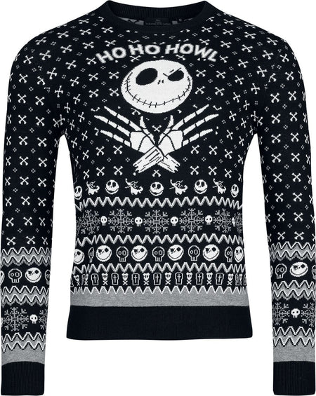 Pull de Noël Disney de L'Étrange Noël De Monsieur Jack - Ho Ho Howl - S à XXL - pour Homme - multicolore - L'Étrange Noël De Monsieur Jack