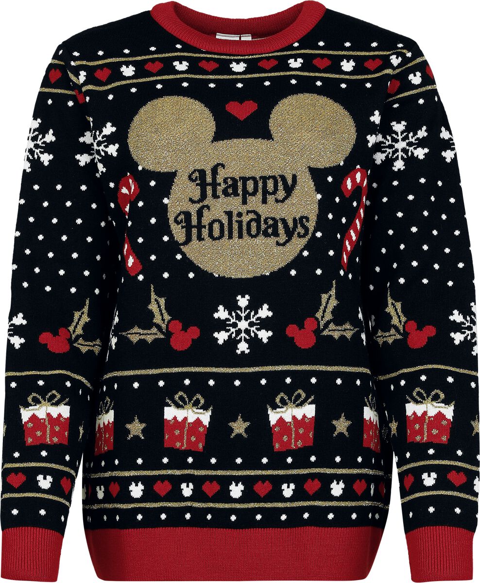 Pull de Noël Disney de Mickey & Minnie Mouse - Mickey Happy Holidays - S à XXL - pour Femme - multicolore - Mickey & Minnie Mouse