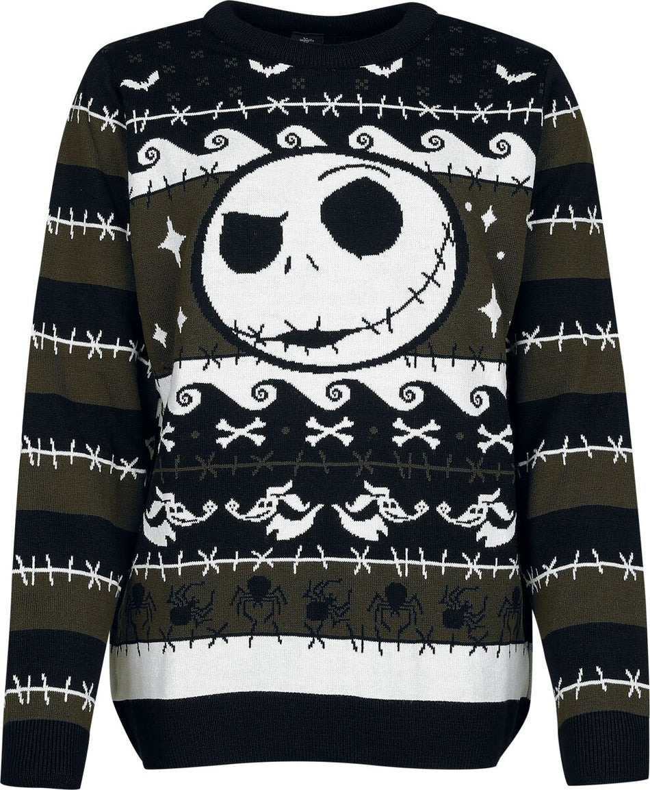 Pull de Noël Disney de L'Étrange Noël De Monsieur Jack - The Pumpkin King - S à XXL - pour Femme - multicolore - L'Étrange Noël De Monsieur Jack