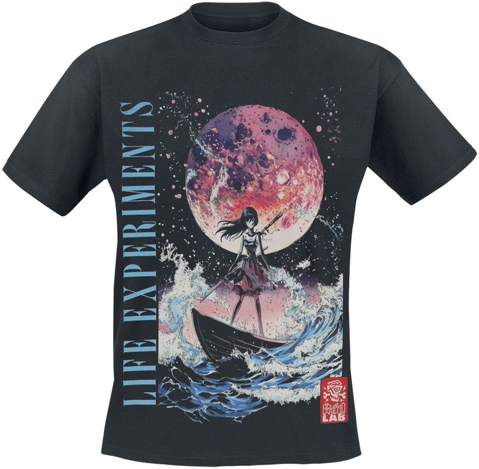 T-Shirt Manches courtes  de Psycholab - Sailor Girl - S à 3XL - pour Homme - noir - Psycholab
