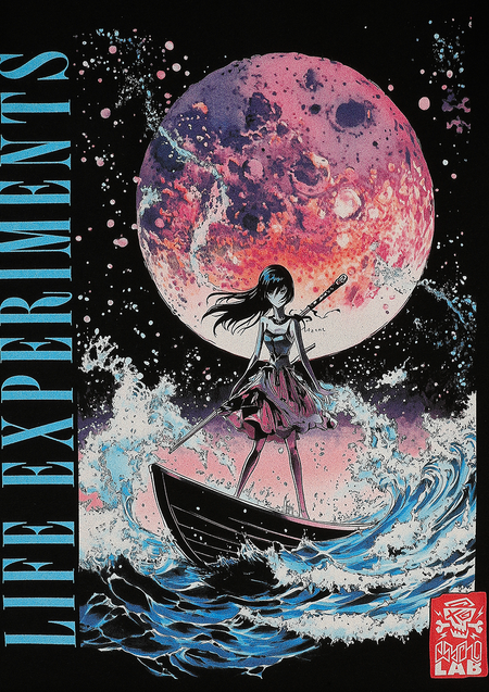 T-Shirt Manches courtes  de Psycholab - Sailor Girl - S à 3XL - pour Homme - noir - Psycholab - View 2