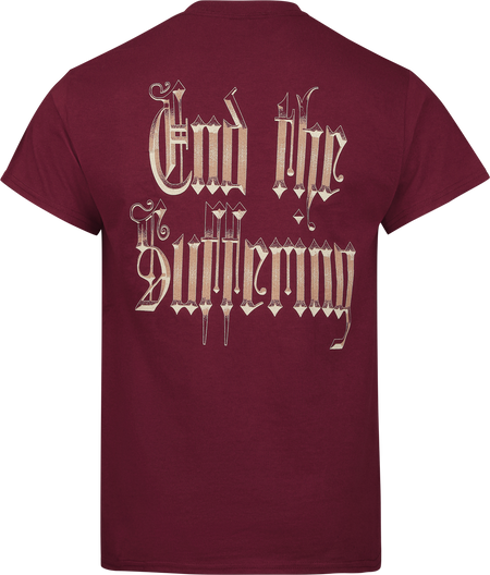 T-Shirt Manches courtes  de Imminence - Skull - S à XXL - pour Homme - rouge foncé - Imminence - View 2