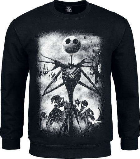 Sweat-shirt Disney de L'Étrange Noël De Monsieur Jack - The Horror Scene - S à XXL - pour Femme - noir - L'Étrange Noël De Monsieur Jack