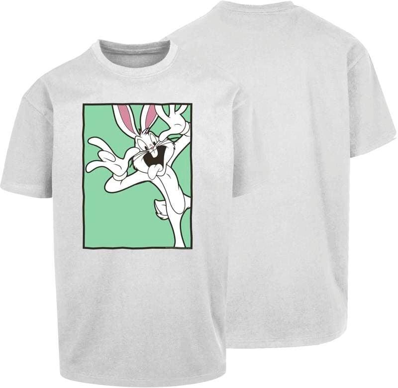 T-Shirt Manches courtes  de Looney Tunes - Funny Face - Oversize - S à XXL - pour Homme - blanc - Looney Tunes