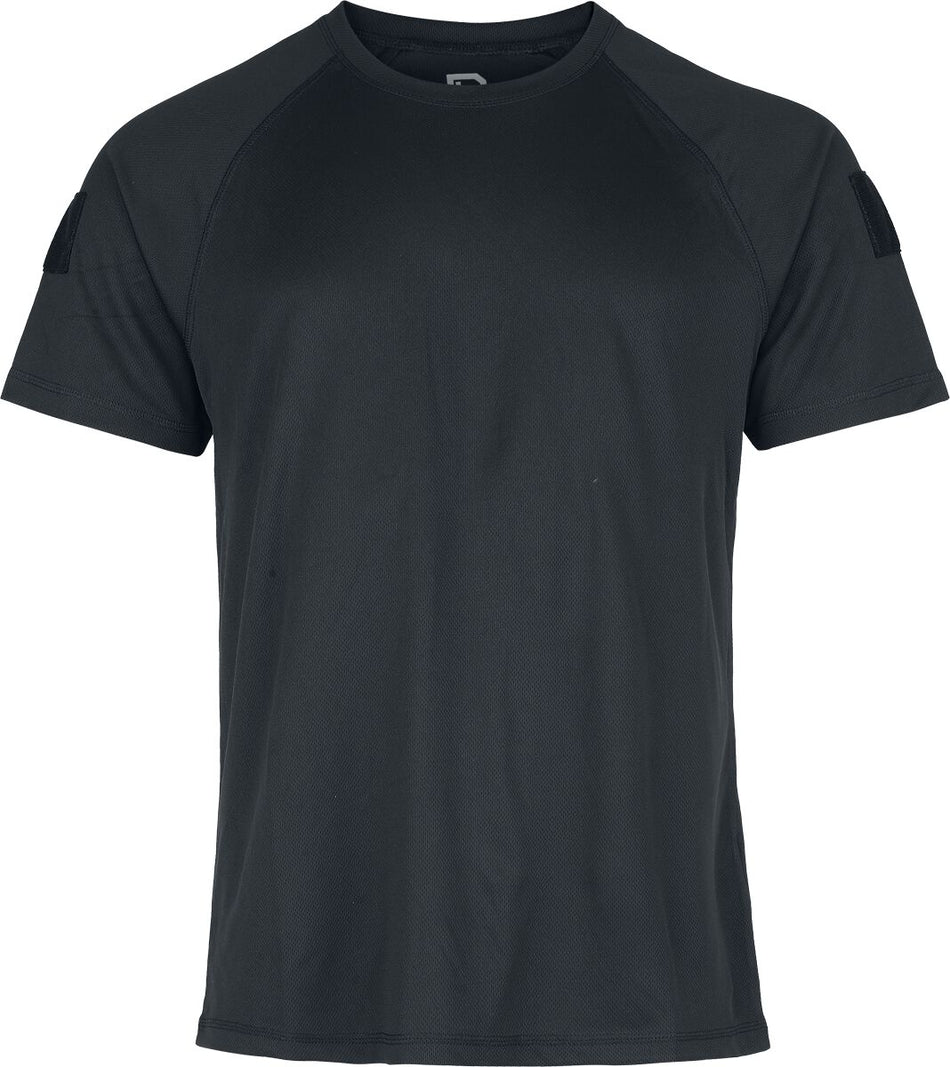 T-Shirt Manches courtes  de Brandit - Top à manches longues et séchage rapide - S à 4XL - pour Homme - noir - Brandit