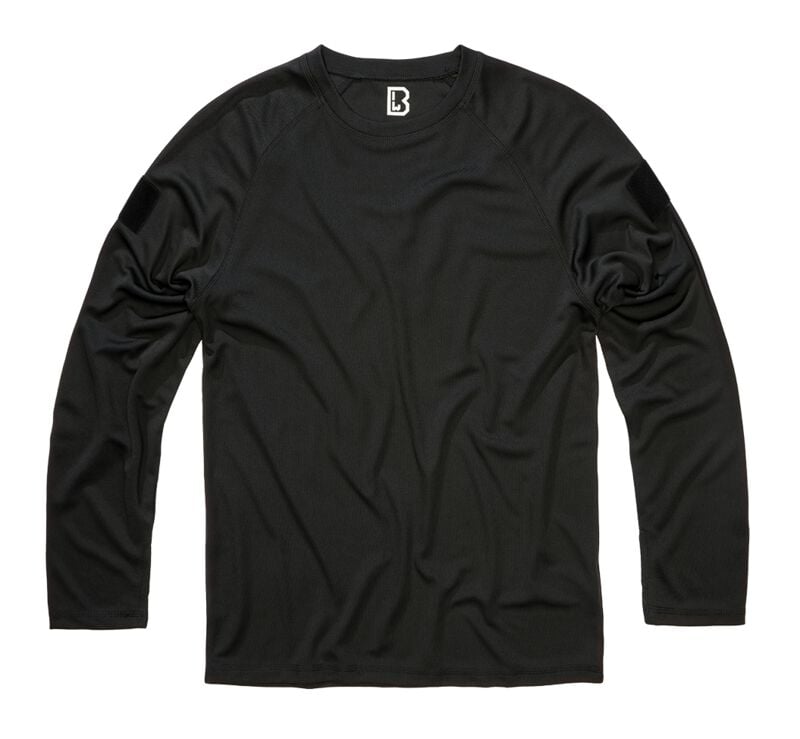 T-shirt manches longues  de Brandit - Top manches longues à séchage rapide - S à 5XL - pour Homme - noir - Brandit