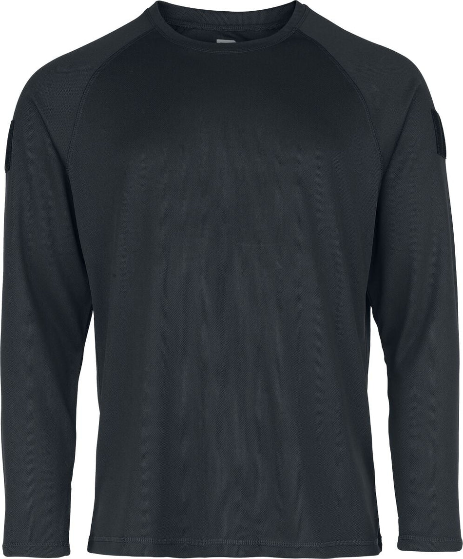 T-shirt manches longues  de Brandit - Top à manches longues et séchage rapide - S à 5XL - pour Homme - noir - Brandit