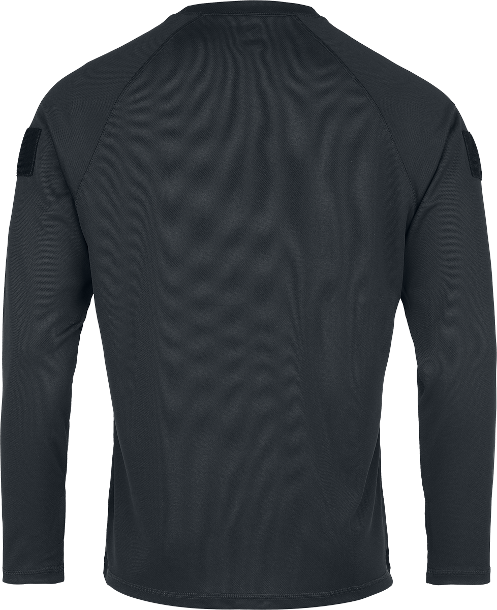 T-shirt manches longues  de Brandit - Top à manches longues et séchage rapide - S à 5XL - pour Homme - noir - Brandit - View 2