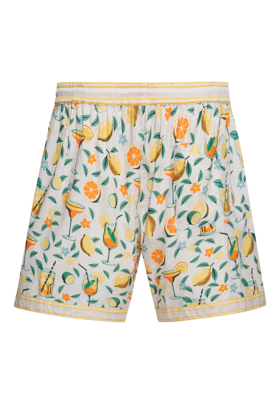 Short Rockabilly de King Kerosin - Citrus Cocktail - Short - S à 3XL - pour Homme - crème - King Kerosin - View 2