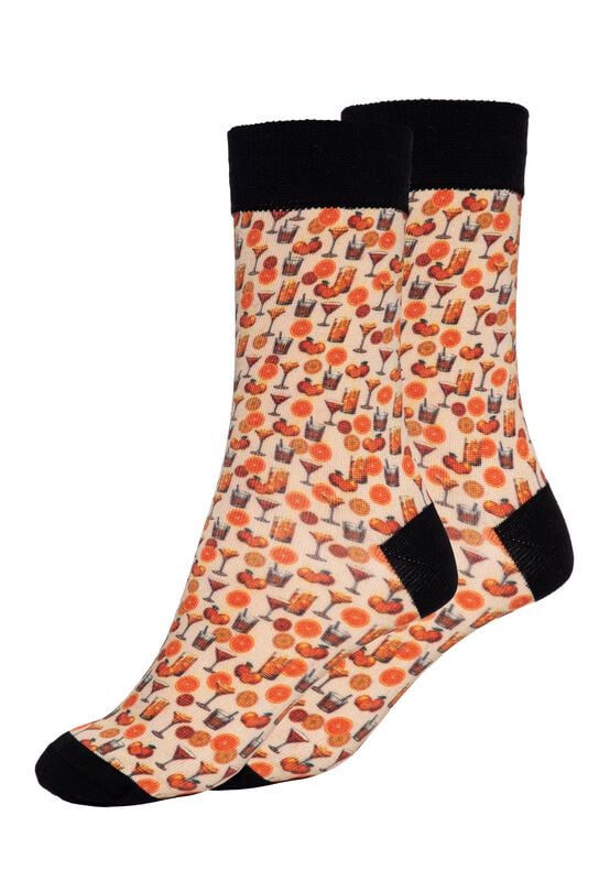 Chaussettes Rockabilly de King Kerosin - Cocktail - Chaussettes - EU39-42 à EU 43-46 - pour Homme - multicolore - King Kerosin
