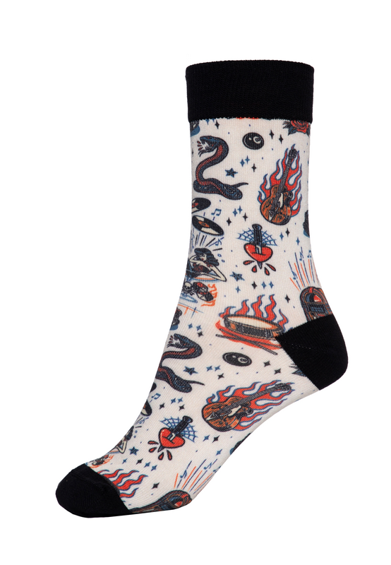 Chaussettes Rockabilly de King Kerosin - Rock' n' Roll - Chaussettes - EU39-42 à EU 43-46 - pour Homme - multicolore - King Kerosin - View 2
