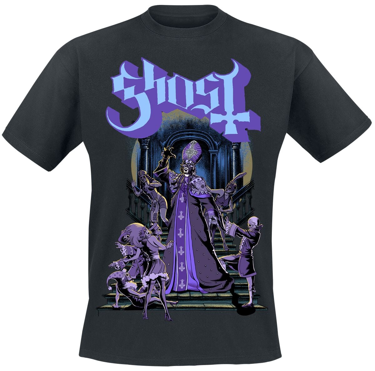 T-Shirt Manches courtes  de Ghost - Masquerade - S à 5XL - pour Homme - noir - Ghost