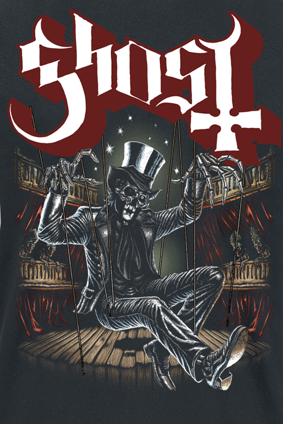 T-Shirt Manches courtes  de Ghost - Pull The Strings - S à 5XL - pour Homme - noir - Ghost - View 2