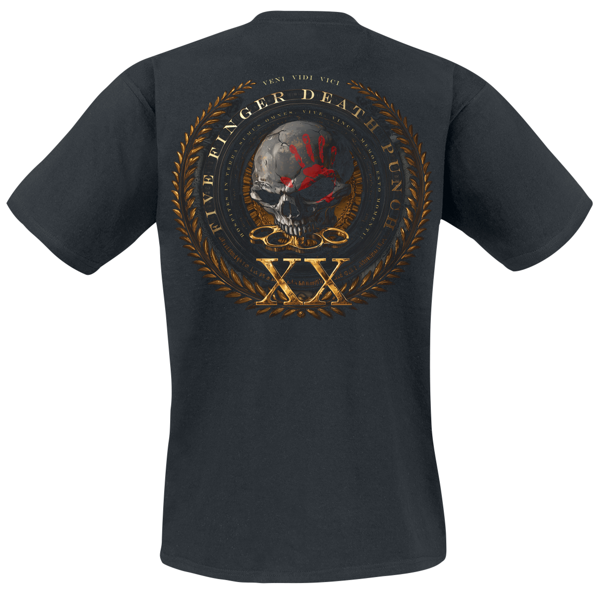 T-Shirt Manches courtes  de Five Finger Death Punch - XX Best Of - S à 5XL - pour Homme - noir - Five Finger Death Punch - View 2