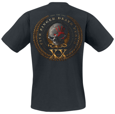 T-Shirt Manches courtes  de Five Finger Death Punch - XX Best Of - S à 5XL - pour Homme - noir - Five Finger Death Punch - View 2