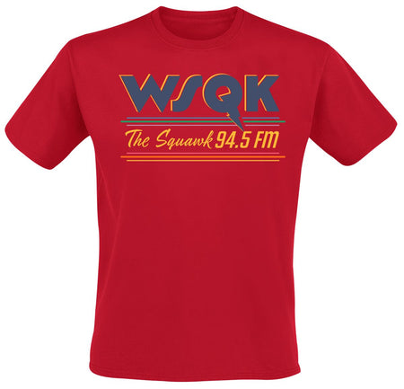 T-Shirt Manches courtes  de Stranger Things - Season 5 - The Squawk Logo - WSQK 94.5 FM - XL à XXL - pour Homme - rouge - Stranger Things