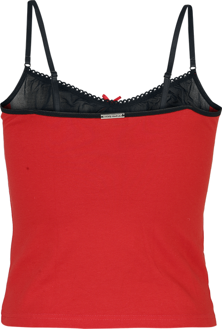 Top  de Vive Maria - Coquette - S à XXL - pour Femme - rouge - Vive Maria - View 2