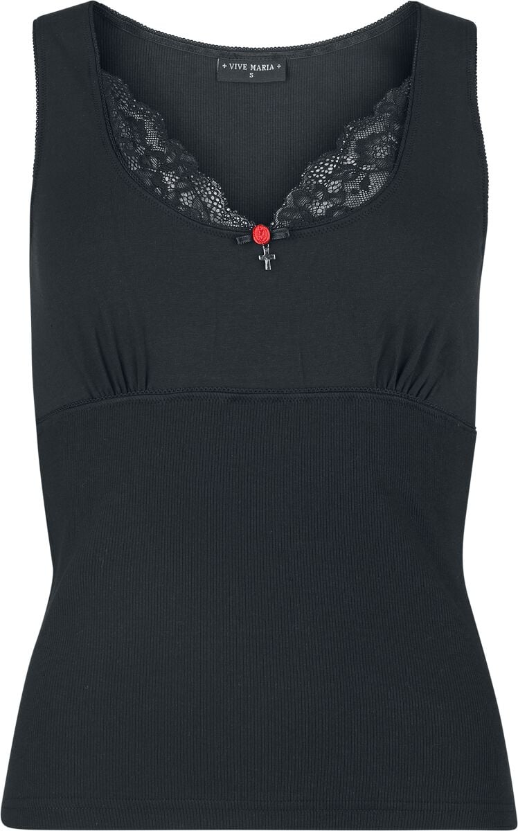 Top  de Vive Maria - Coquette Top - S à XXL - pour Femme - noir - Vive Maria