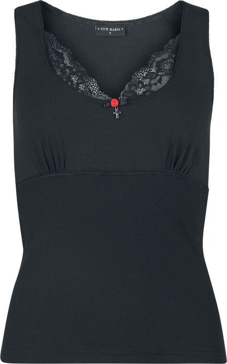 Top  de Vive Maria - Coquette Top - S à XXL - pour Femme - noir - Vive Maria