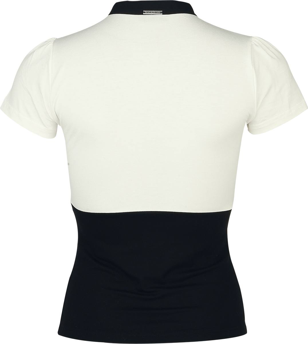 T-Shirt Manches courtes  de Vive Maria - French Love - S à XXL - pour Femme - noir/blanc cassé - Vive Maria - View 2