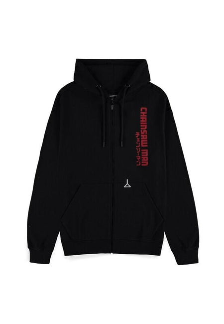 Sweat-shirt zippé à capuche  de Chainsaw Man - Chainsaw Devil - S à XXL - pour Homme - noir - Chainsaw Man