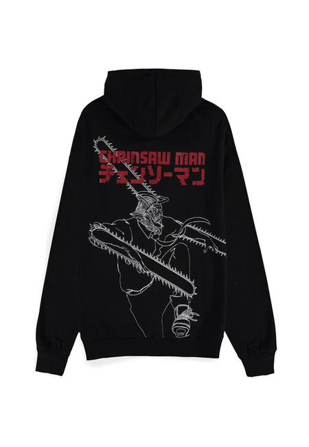 Sweat-shirt zippé à capuche  de Chainsaw Man - Chainsaw Devil - S à XXL - pour Homme - noir - Chainsaw Man - View 2