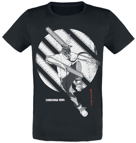T-Shirt Manches courtes  de Chainsaw Man - S à XXL - pour Homme - noir - Chainsaw Man
