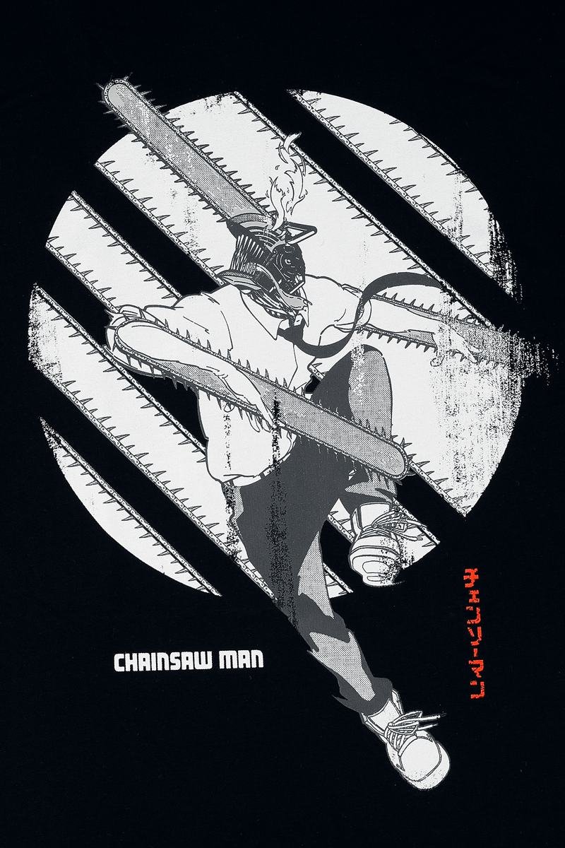 T-Shirt Manches courtes  de Chainsaw Man - S à XXL - pour Homme - noir - Chainsaw Man - View 2