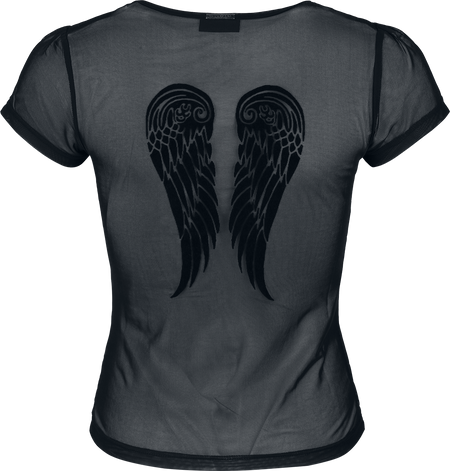 T-Shirt Manches courtes  de Vive Maria - Fallen Angel - S à XXL - pour Femme - noir - Vive Maria - View 2