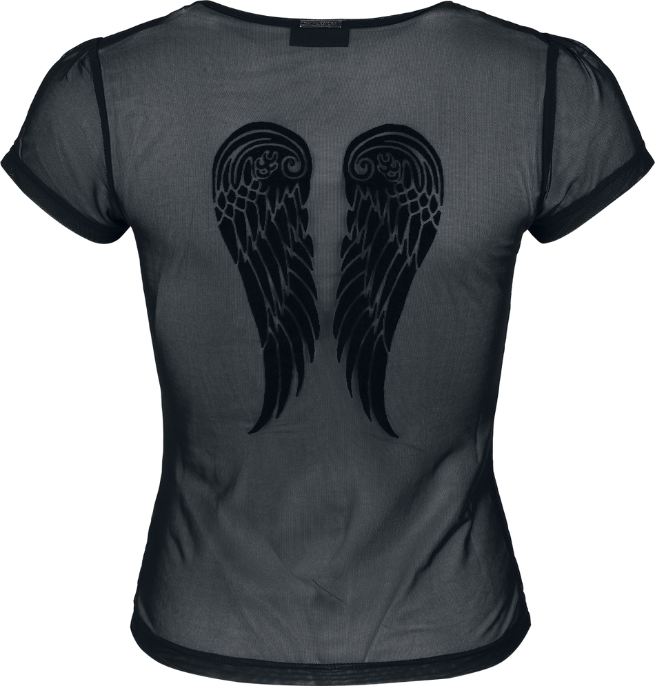 T-Shirt Manches courtes  de Vive Maria - Fallen Angel - S à XXL - pour Femme - noir - Vive Maria - View 2