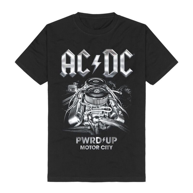 T-Shirt Manches courtes  de AC/DC - PWRUP Detroit - S à 3XL - pour Homme - noir - AC/DC