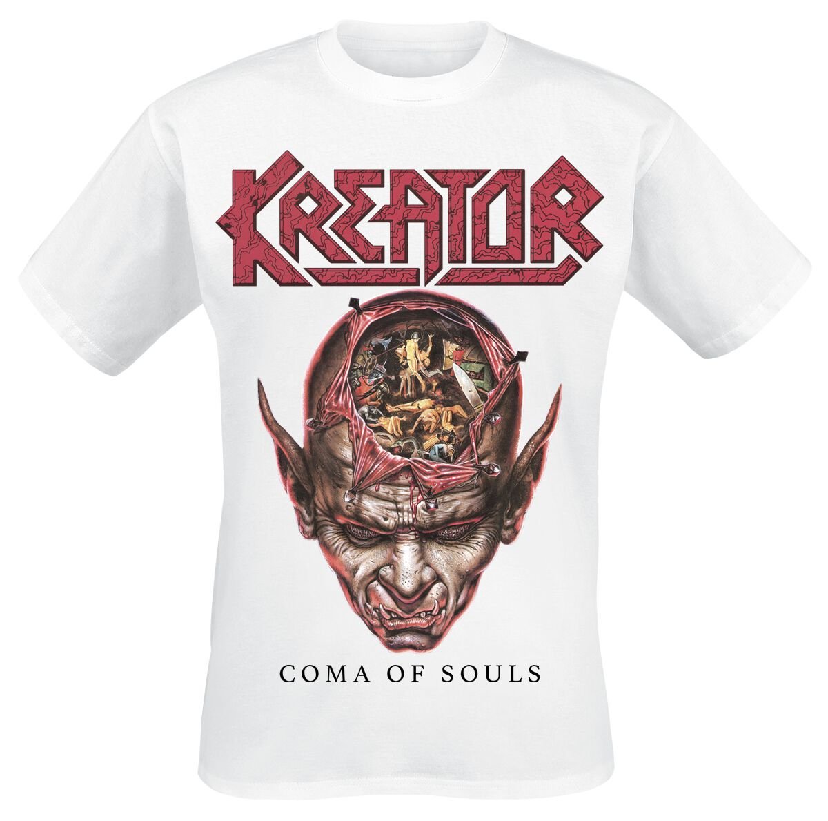T-Shirt Manches courtes  de Kreator - Coma of souls - S à 3XL - pour Homme - blanc - Kreator