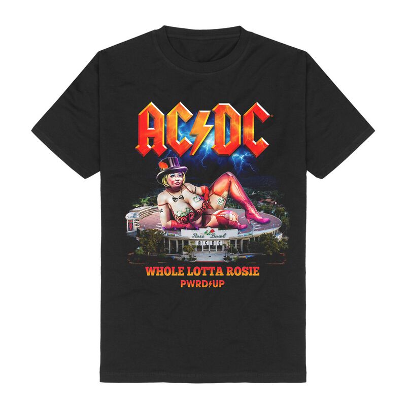 T-Shirt Manches courtes  de AC/DC - PWRUP Lotta Rosie - S à L - pour Homme - noir - AC/DC