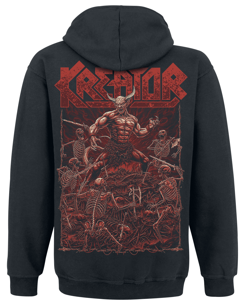 Sweat-shirt à capuche  de Kreator - Ready To Kill - S à 3XL - pour Homme - noir - Kreator - View 2