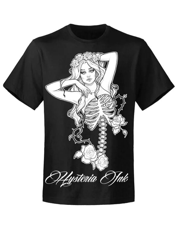 T-Shirt Manches courtes Gothic de Hysteria Ink - Strip Ink - S à 5XL - pour Homme - noir - Hysteria Ink