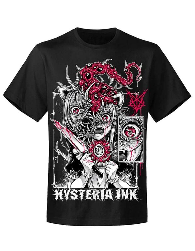 T-Shirt Manches courtes Gothic de Hysteria Ink - Maya Horror Ink - S à 4XL - pour Homme - noir - Hysteria Ink