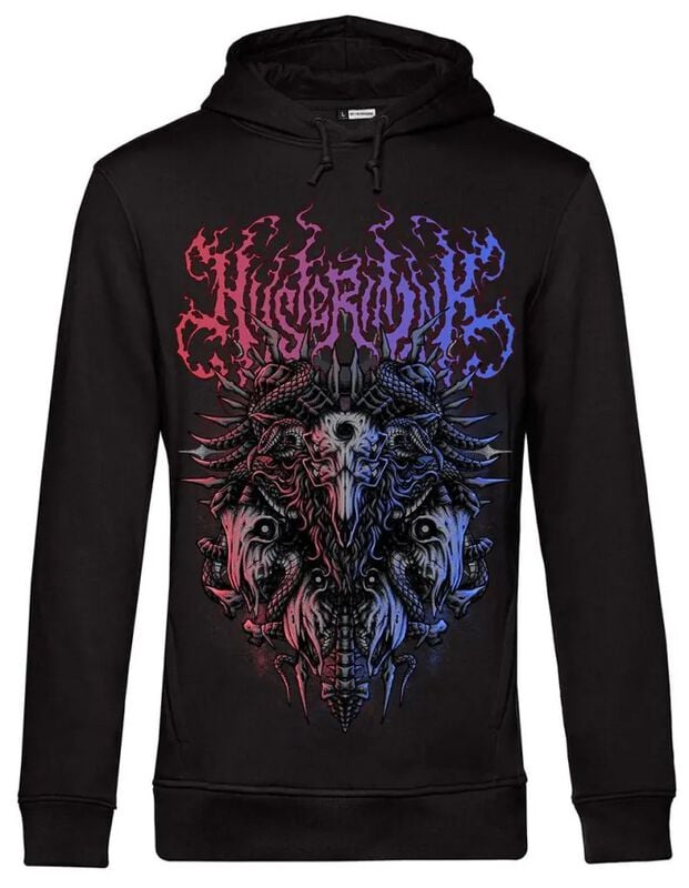 Sweat-shirt à capuche Gothic de Hysteria Ink - Lambbb Ink - L à 3XL - pour Homme - noir - Hysteria Ink