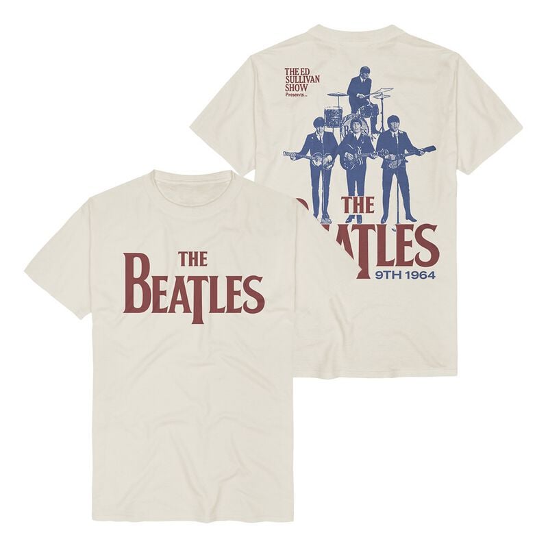 T-Shirt Manches courtes  de The Beatles - Ed Sullivan Show 1964 - S à 3XL - pour Homme - naturel - The Beatles