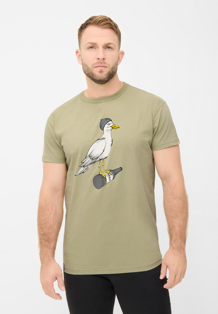 T-Shirt Manches courtes  de Derbe Hamburg - Sturmmöwe T-Shirt - S à 3XL - pour Homme - ocre - derbe hamburg - View 2