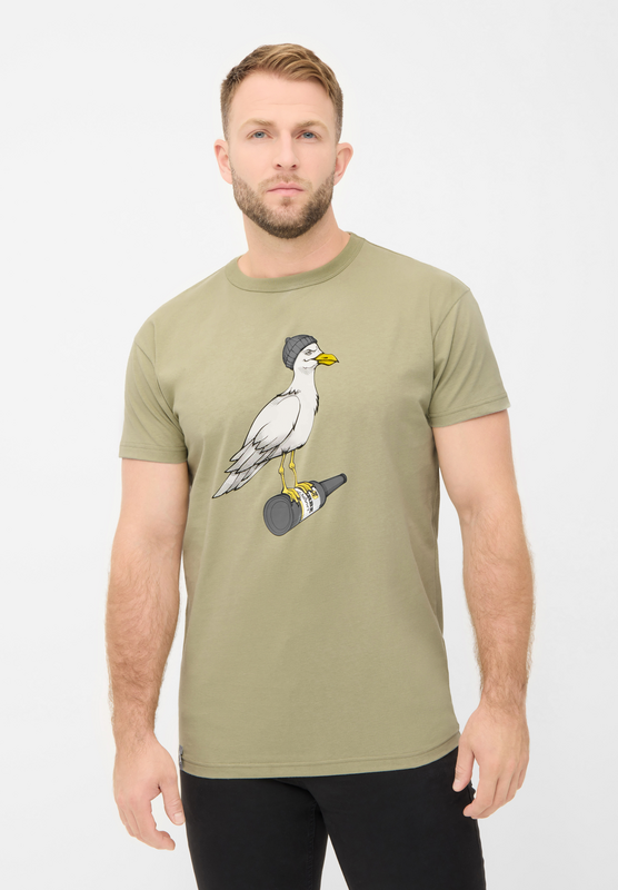 T-Shirt Manches courtes  de Derbe Hamburg - Sturmmöwe T-Shirt - S à 3XL - pour Homme - ocre - derbe hamburg - View 2