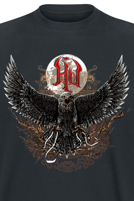 T-Shirt Manches courtes  de The Hu - Hawk Temple - S à XXL - pour Homme - noir - The Hu - View 2