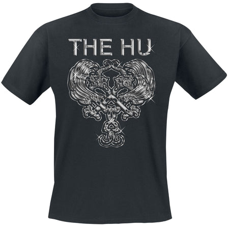 T-Shirt Manches courtes  de The Hu - Chrome Crest - S à XXL - pour Homme - noir - The Hu