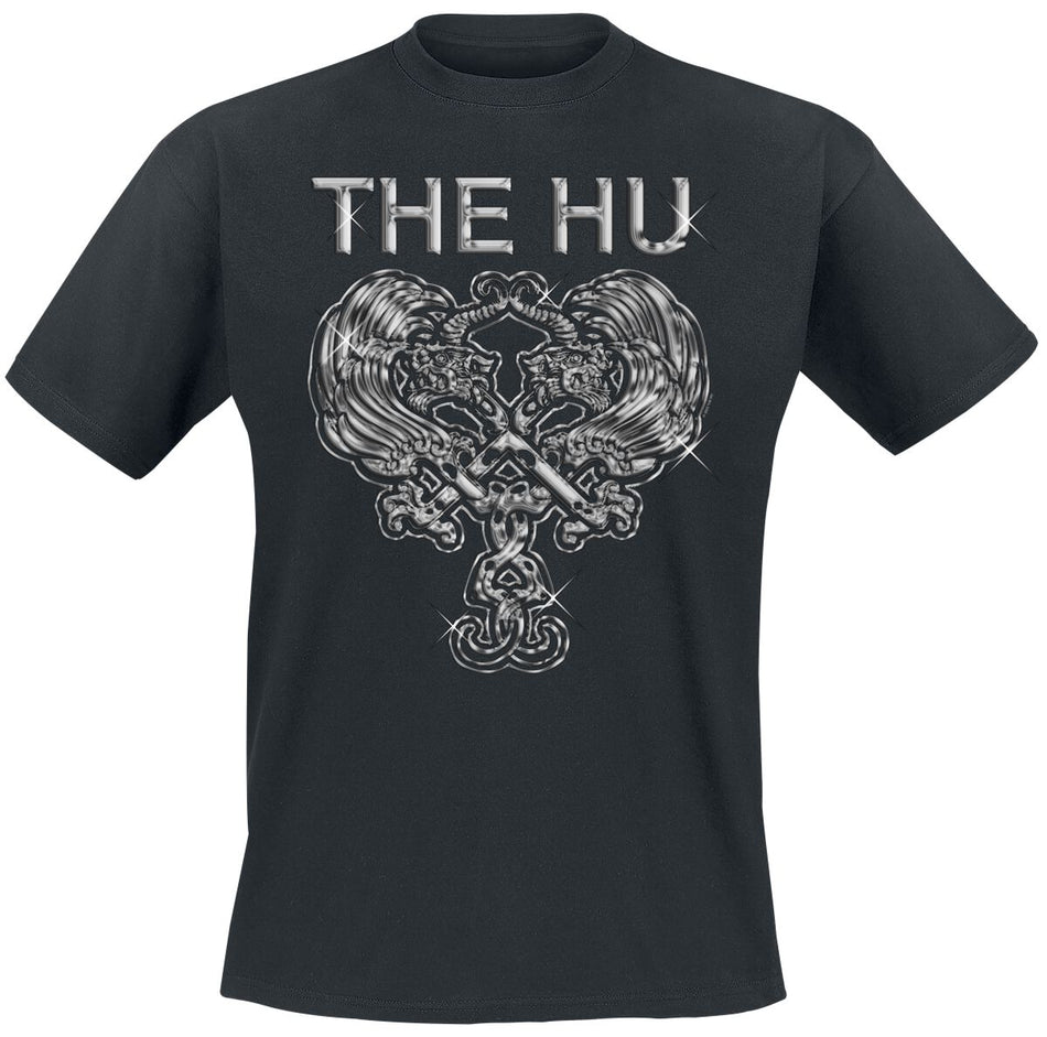 T-Shirt Manches courtes  de The Hu - Chrome Crest - S à XXL - pour Homme - noir - The Hu