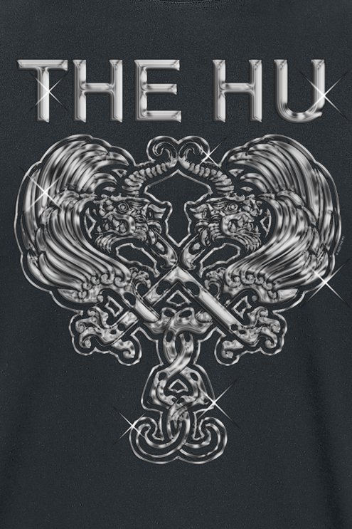 T-Shirt Manches courtes  de The Hu - Chrome Crest - S à XXL - pour Homme - noir - The Hu - View 2