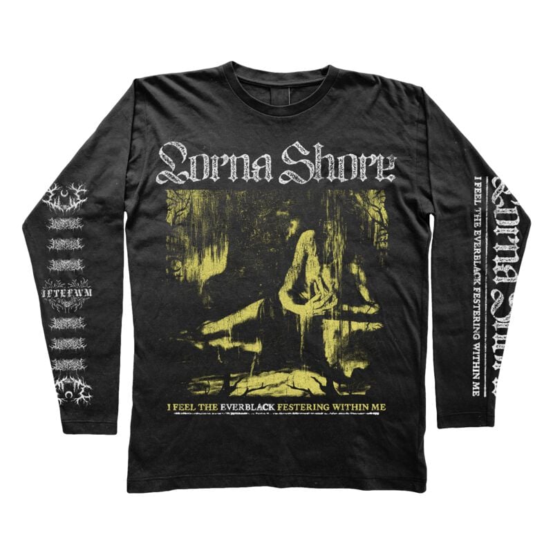 T-shirt manches longues  de Lorna Shore - Everblack Yellow - S à XXL - pour Homme - noir - Lorna Shore