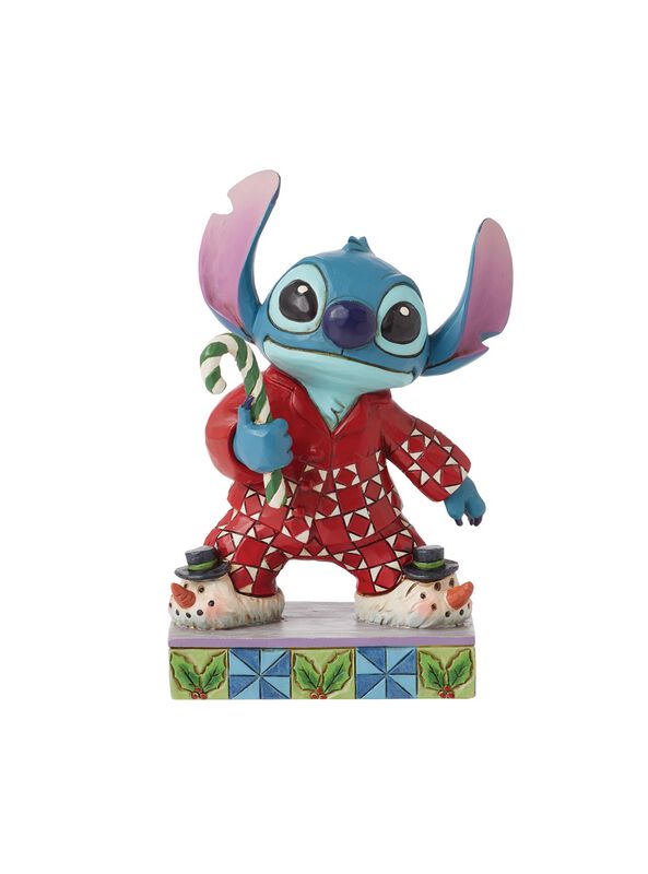 Figurine de collection Disney de Lilo & Stitch - Stitch - Pyjama de Noël - pour Unisexe - multicolore - Lilo & Stitch