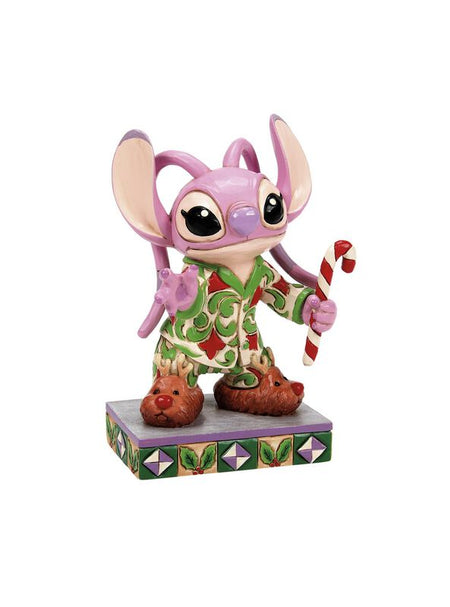 Figurine de collection Disney de Lilo & Stitch - Angel - Pyjama de Noël - pour Unisexe - multicolore - Lilo & Stitch
